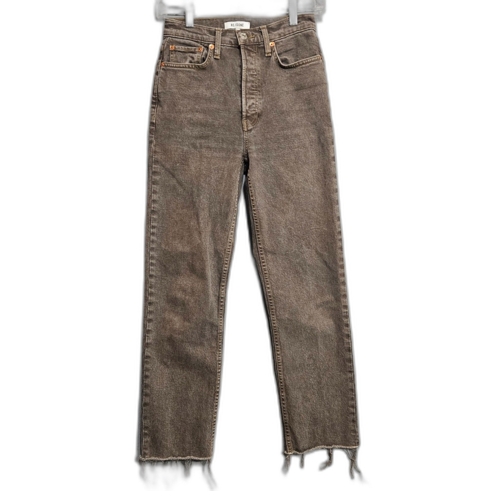 RE/DONE Levi's 70s Ultra High Rise Stove Pipe  in Washed Chocolate Sz 24 US 00